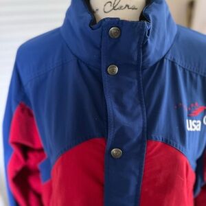 USA Blue and Red Riding Jacket. From “World Equestrian Games in Germany.